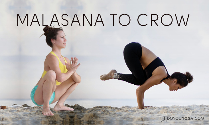 How-to-Transition-From-Malasana-to-Crow-Pose